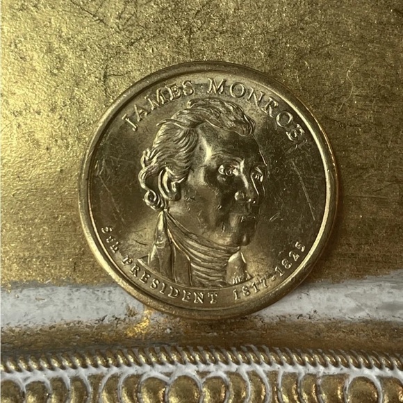2008-D James Monroe Presidential $1 Dollar Uncirculated Coin - Picture 1 of 5